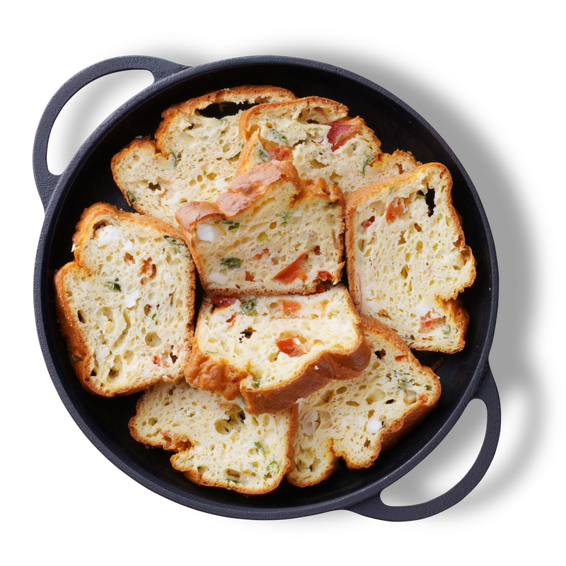 Chec aperitiv cu rosii, branza si busuioc Chec aperitiv cu rosii, branza si busuioc